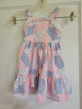 Girls Nannette Light pink patch work Sundress Size 3T